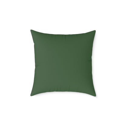 Olive Grove Shibori - Square Poly Canvas Pillow
