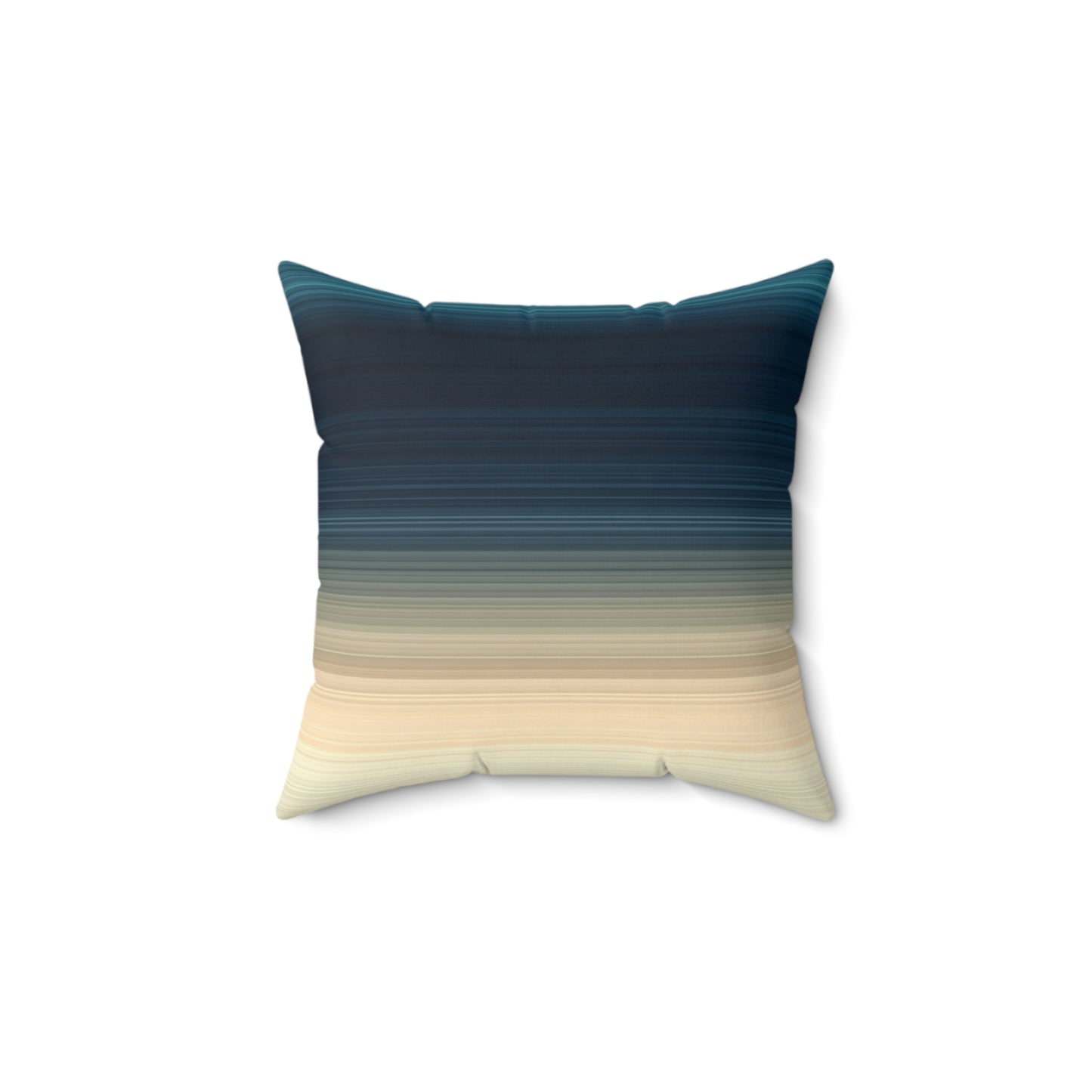 Deep Ocean Strata - Faux Suede Square Pillow