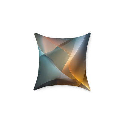 Shadowlight Weave - Square Poly Canvas Pillow