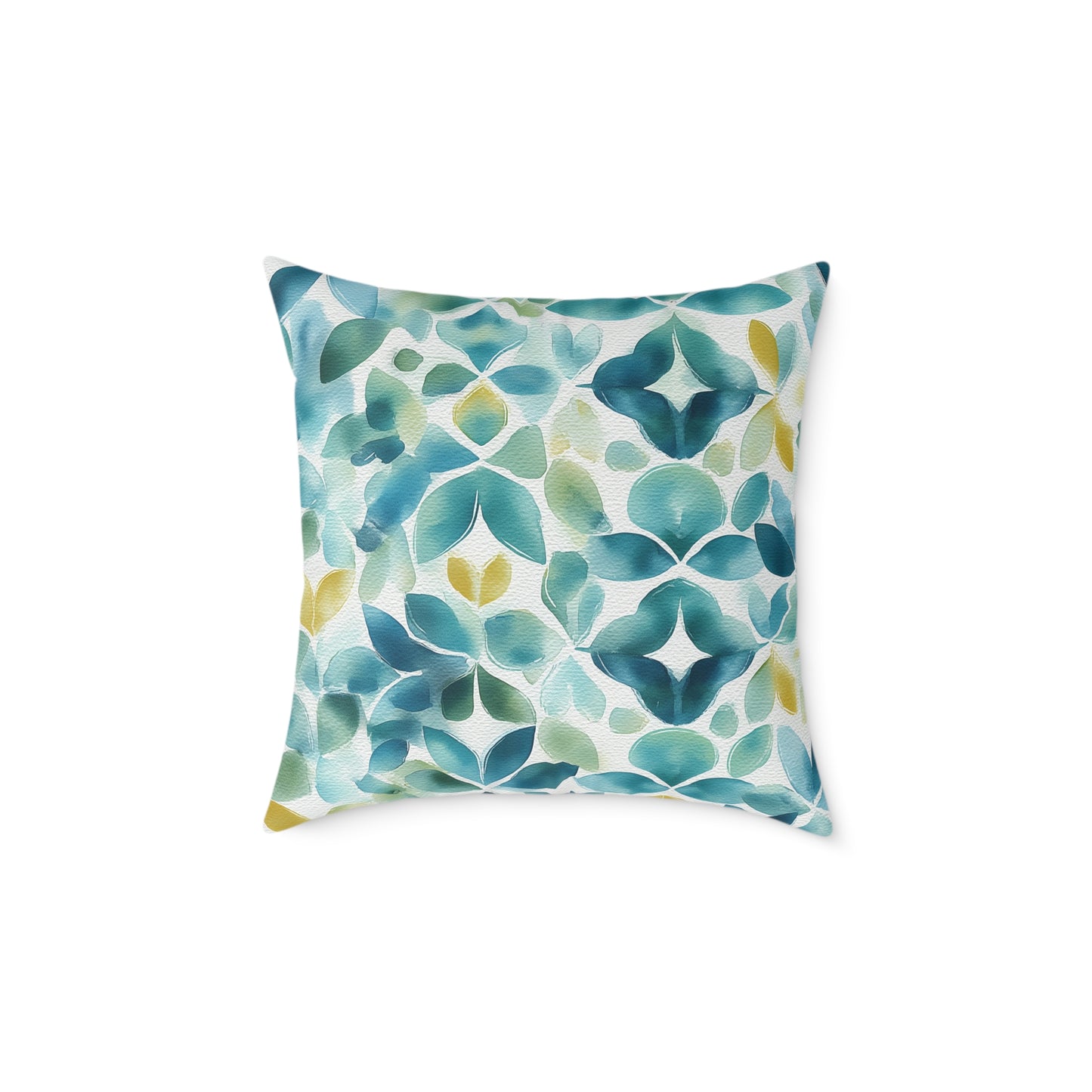Sicilian Sea Glass - Square Poly Canvas Pillow