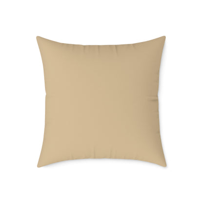 Sunset Valley Vista - Square Poly Canvas Pillow