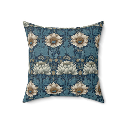 Blue Garden - Spun Polyester Square Pillow