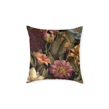 Wild Rose Conservatory - Square Poly Canvas Pillow