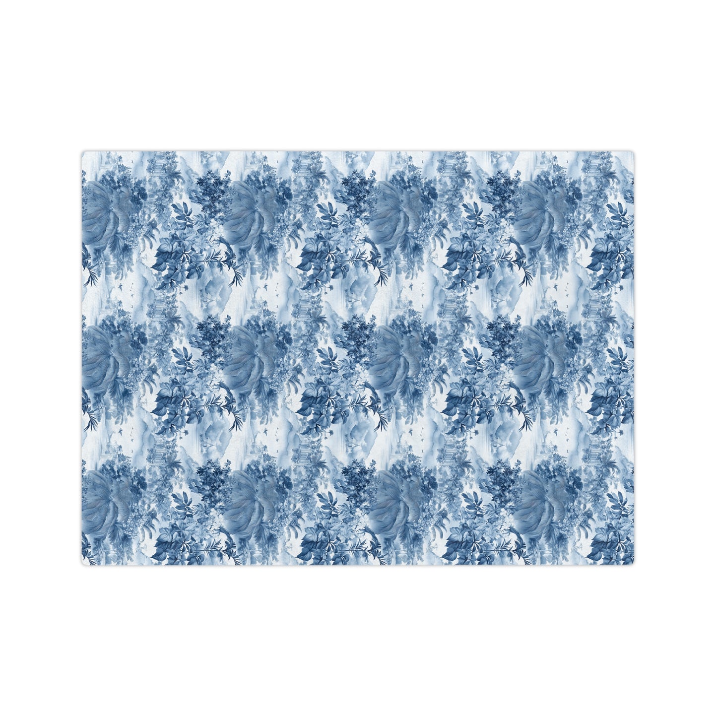 Tropical Toile - Velveteen Microfiber Blanket