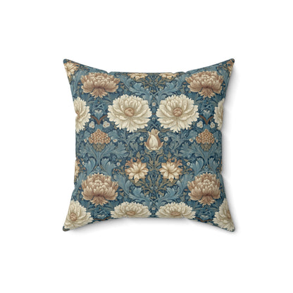 Vintage Bloom Repeat - Spun Polyester Square Pillow