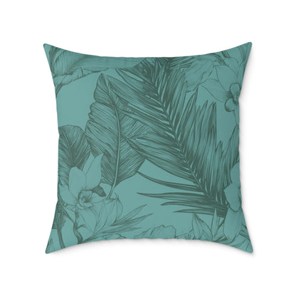 Ocean Grove Sketch - Square Poly Canvas Pillow