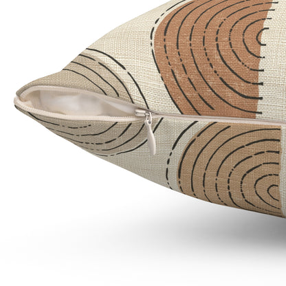 Terra Arc - Spun Polyester Square Pillow