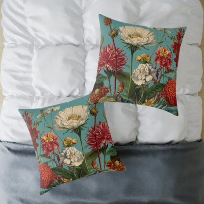 Garden Muse Meadow - Square Poly Canvas Pillow