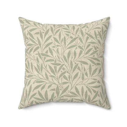 Willow Whisper - Faux Suede Square Pillow
