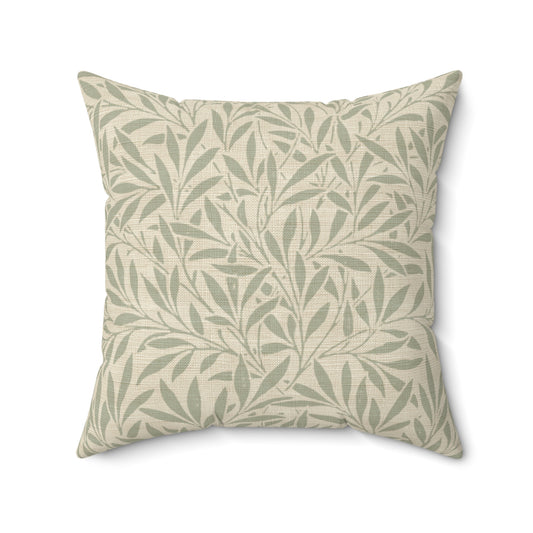 Willow Whisper - Faux Suede Square Pillow