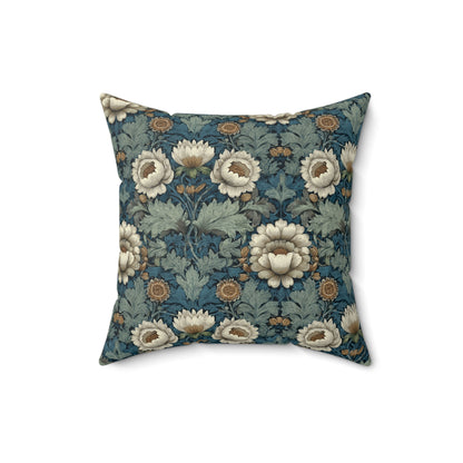 Ivory Petal Mirage - Spun Polyester Square Pillow