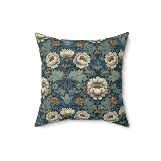 Ivory Petal Mirage - Spun Polyester Square Pillow