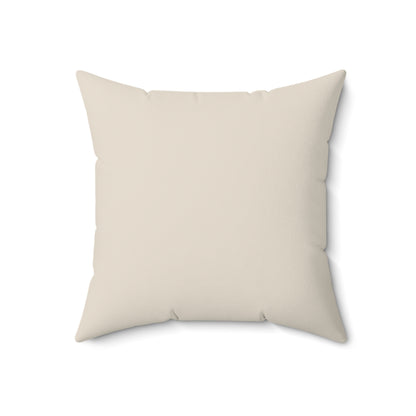 Stone Circle Balance - Faux Suede Square Pillow