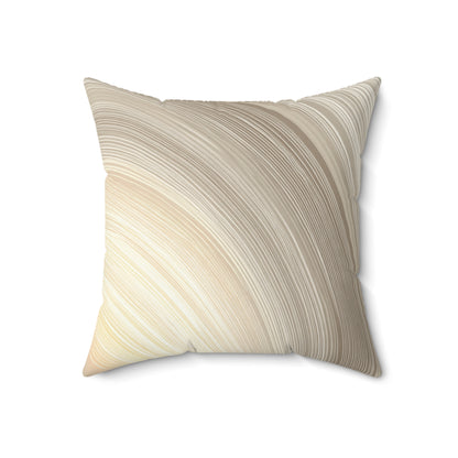 Radiant Halo Lines - Faux Suede Square Pillow