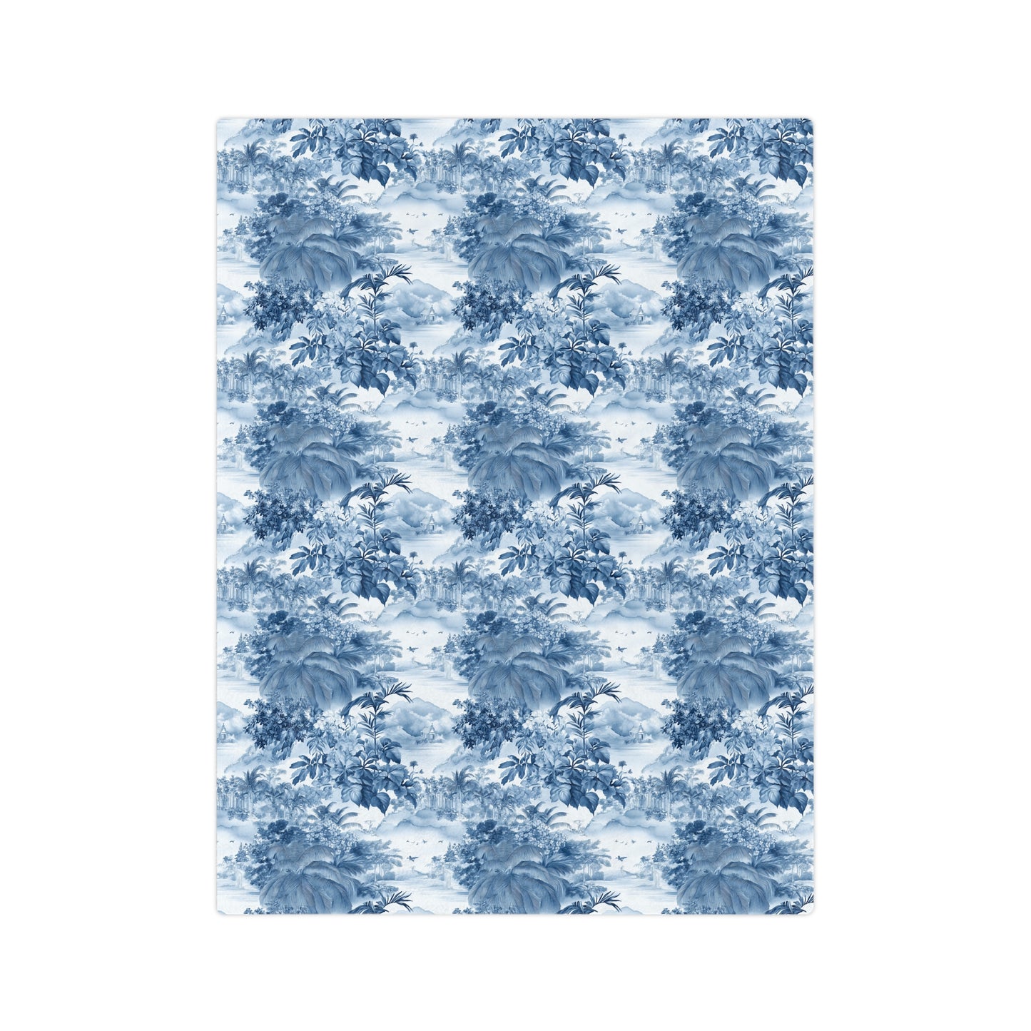 Tropical Toile - Velveteen Microfiber Blanket