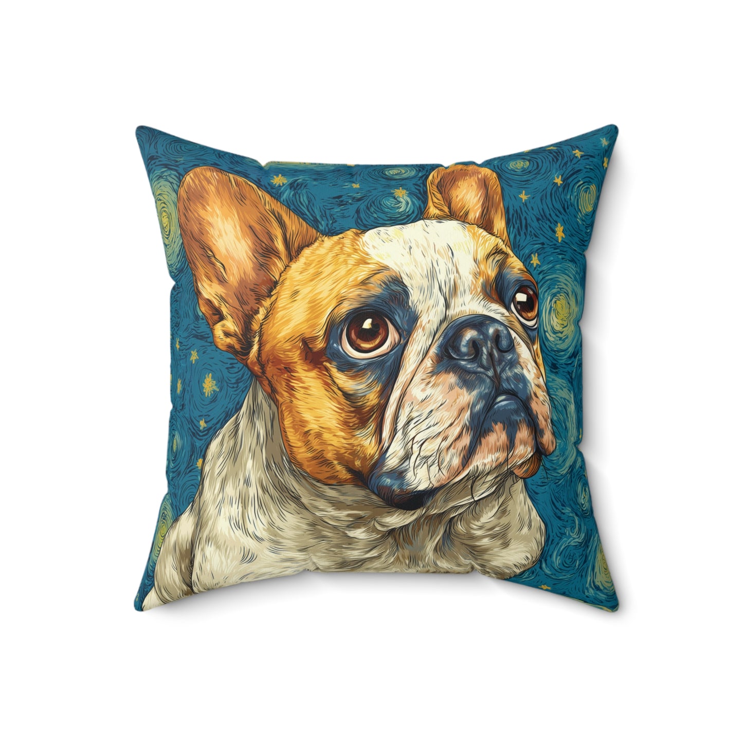 Star Watch Boxer - Spun Polyester Square Pillow
