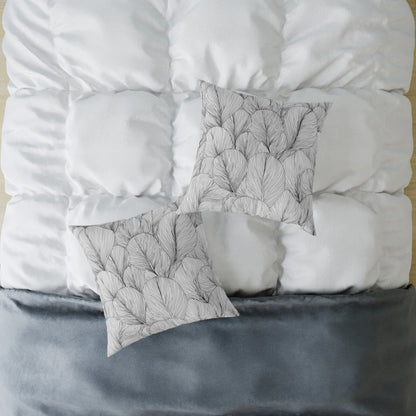 Petal Drift - Square Poly Canvas Pillow