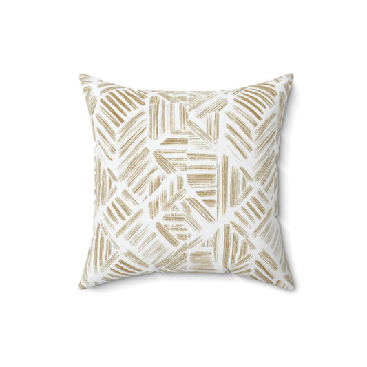 Sandstone Brush Weave - Spun Polyester Square Pillow