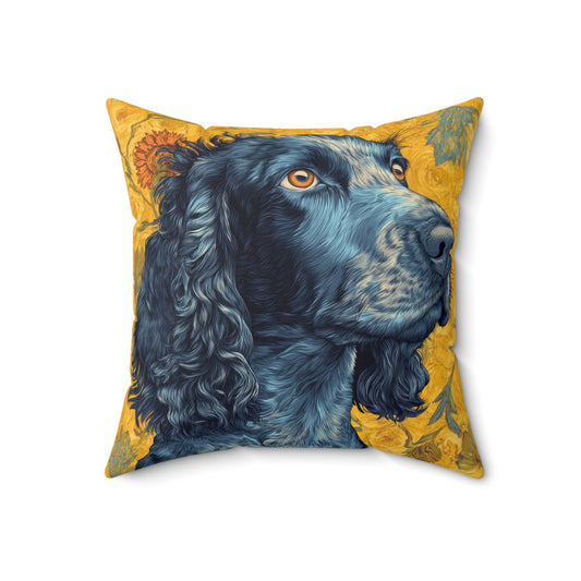 Spaniel Muse - Spun Polyester Square Pillow