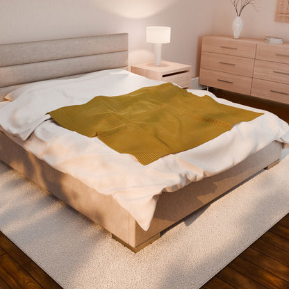 Sunlit Sketch Weave - Velveteen Plush Blanket