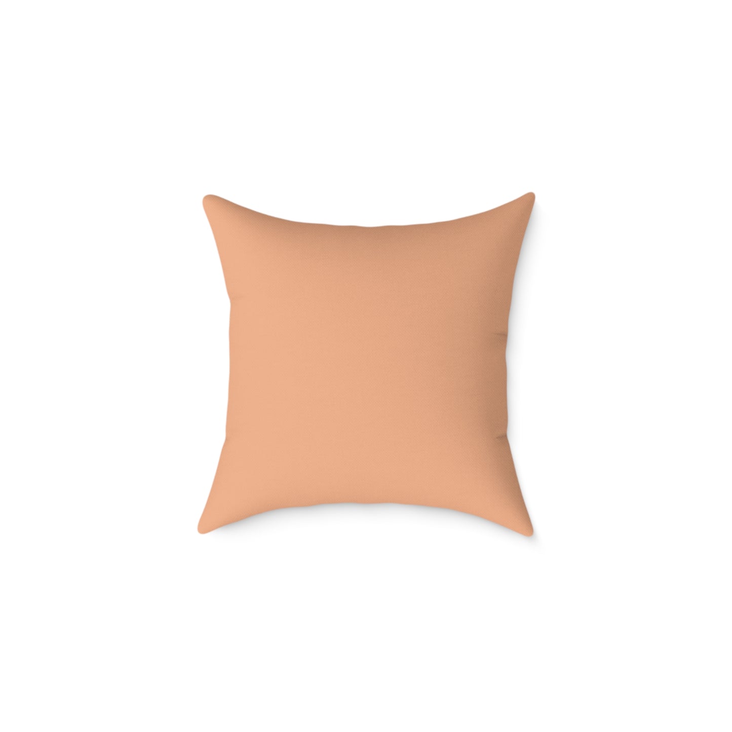 Loom Lines - Coral - Square Poly Canvas Pillow