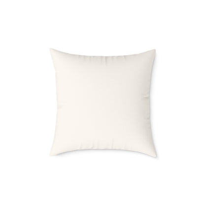 Autumn Brush Strokes - Square Poly Canvas Pillow
