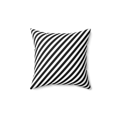 Sharp Angle Stripe - Spun Polyester Square Pillow
