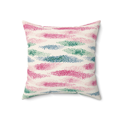 Wild Rose Tide - Spun Polyester Square Pillow