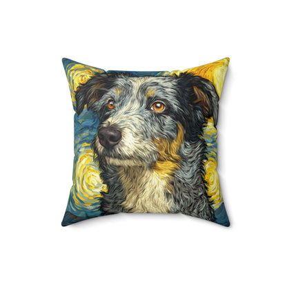 Starlit Shepherd - Spun Polyester Square Pillow