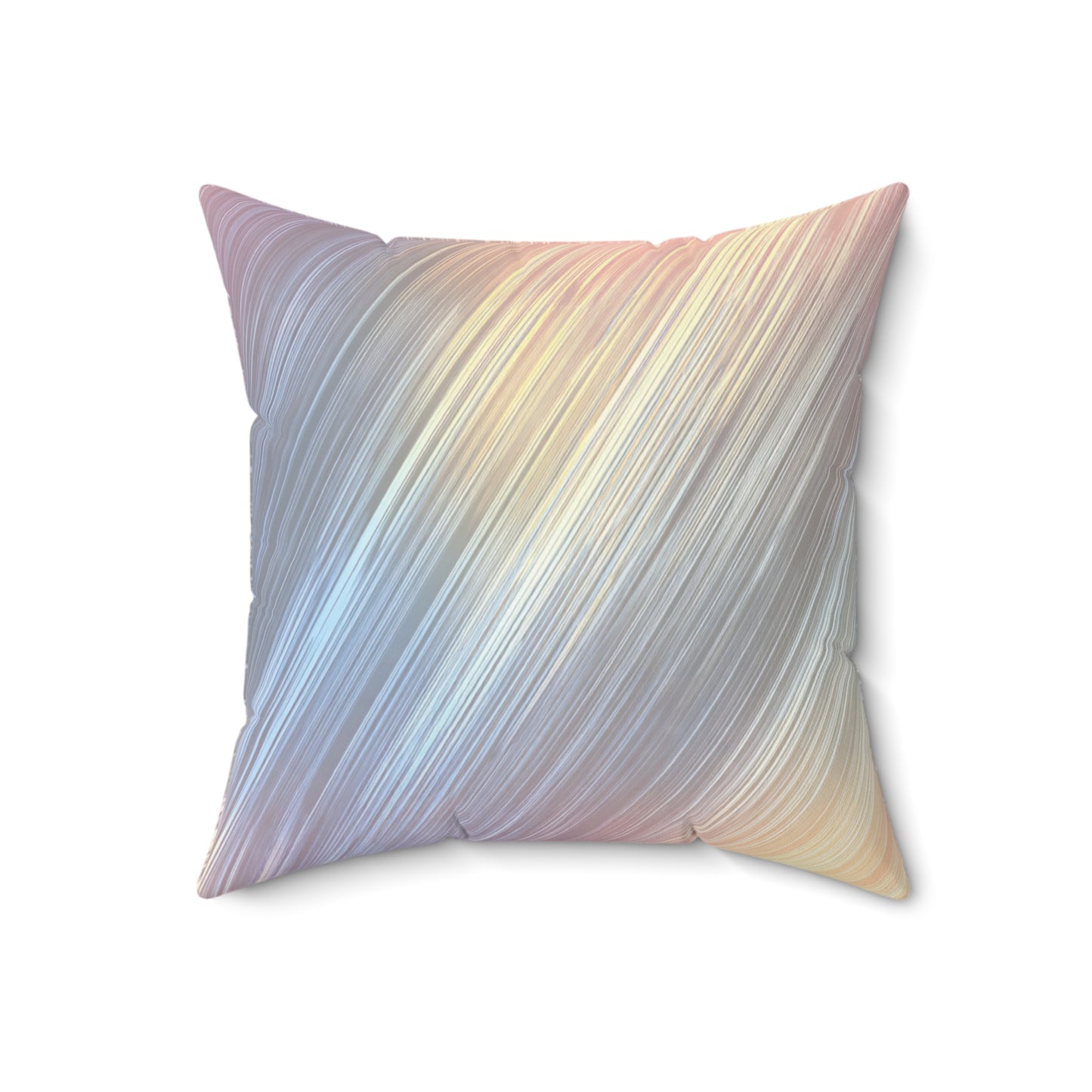 Golden Beam Streaks - Faux Suede Square Pillow