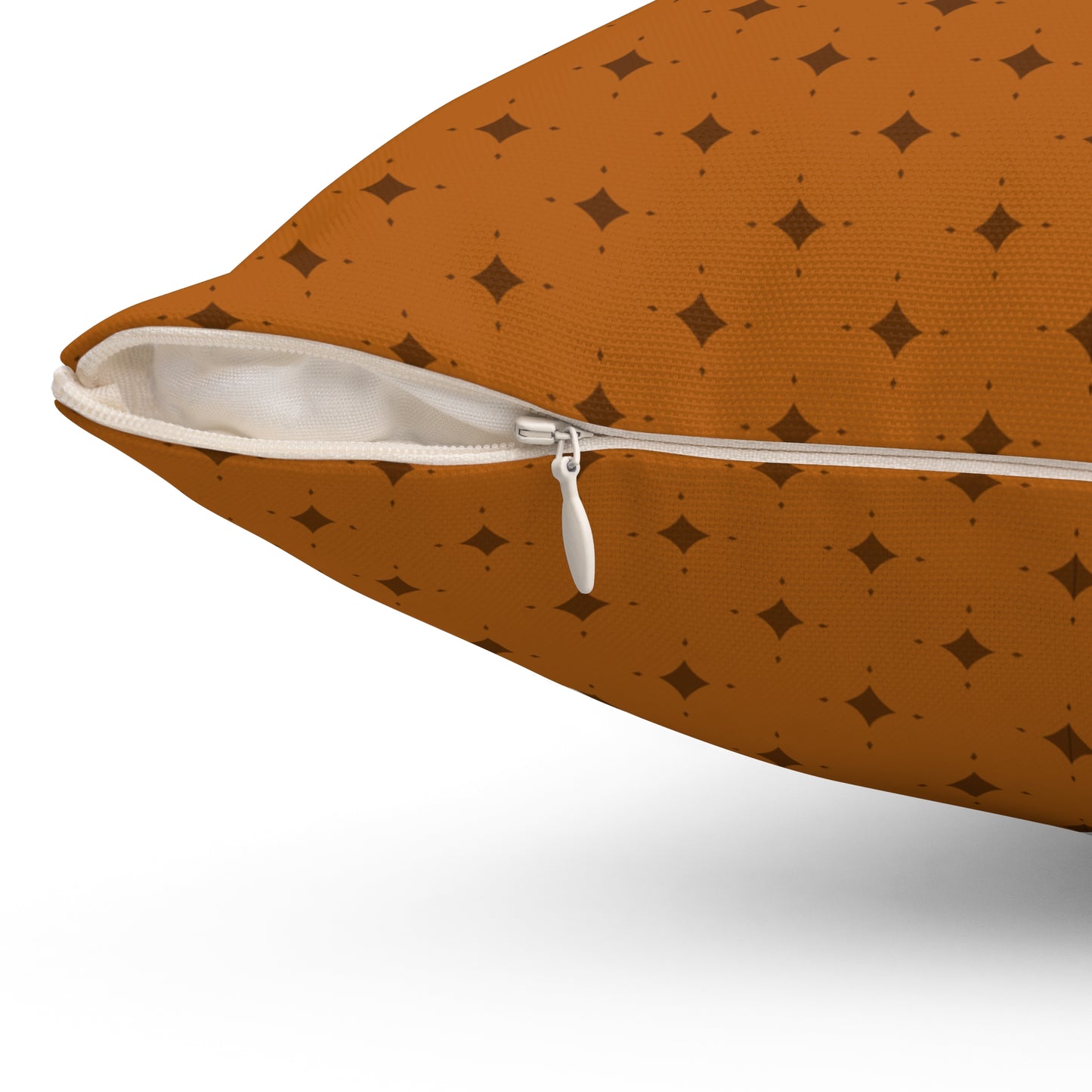 Terracotta Dot Fade - Spun Polyester Square Pillow