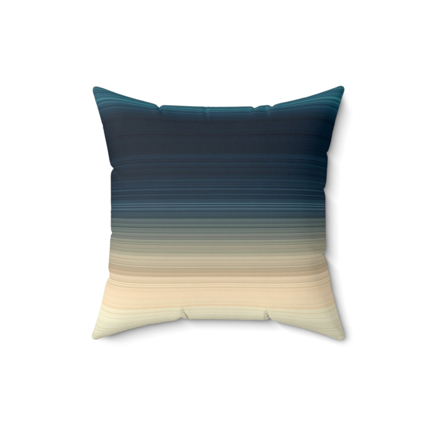 Deep Ocean Strata - Faux Suede Square Pillow