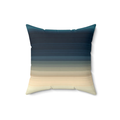 Deep Ocean Strata - Faux Suede Square Pillow