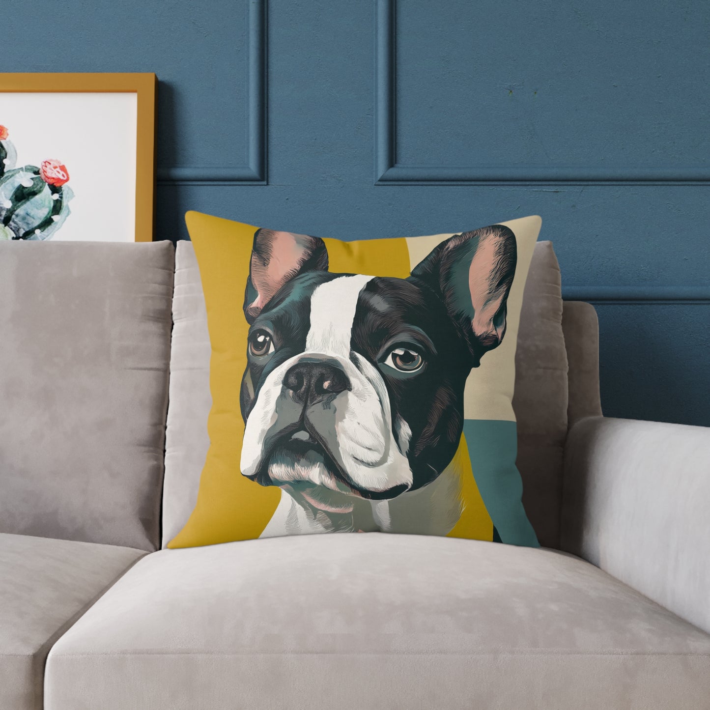 Boston Bright - Square Poly Canvas Pillow