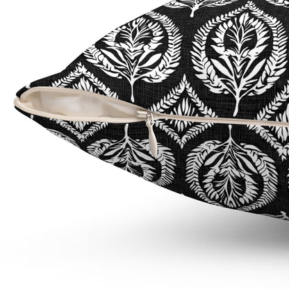 Deco Leaf - Spun Polyester Square Pillow