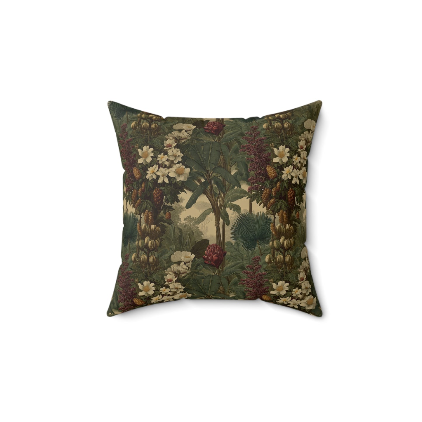 Thistlewood Woodland Bloom - Faux Suede Square Pillow