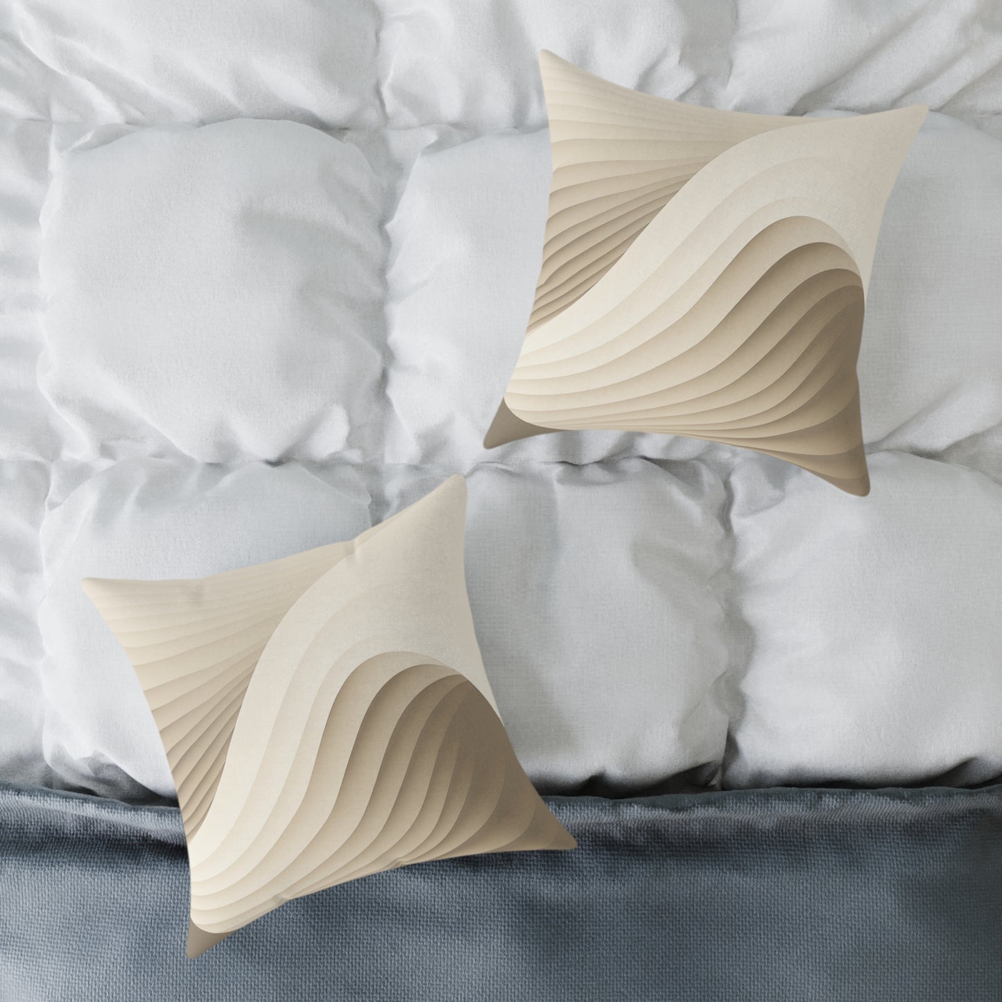 Desert Sweep - Square Poly Canvas Pillow