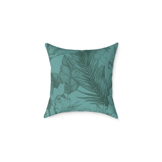 Ocean Grove Sketch - Square Poly Canvas Pillow