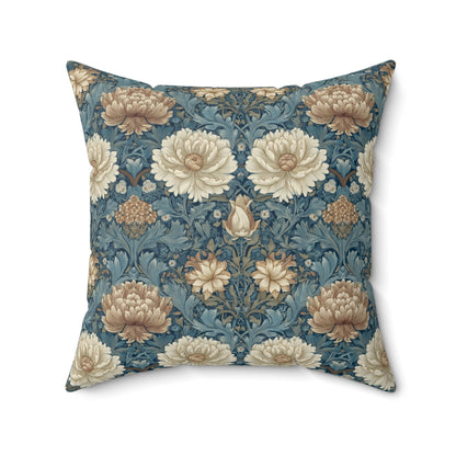 Vintage Bloom Repeat - Spun Polyester Square Pillow