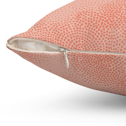 Peach Cloud - Spun Polyester Square Pillow
