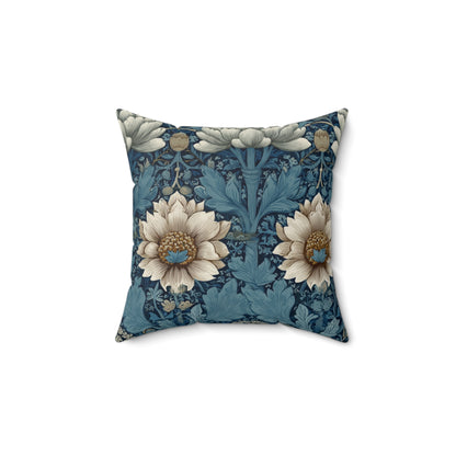Twin Bloom Crest - Spun Polyester Square Pillow