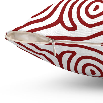 Contour Flow - Spun Polyester Square Pillow