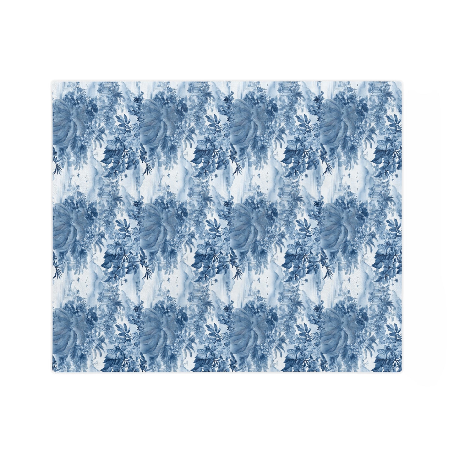Tropical Toile - Velveteen Microfiber Blanket