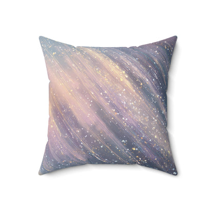 Stardust Vertical Drift - Spun Polyester Square Pillow