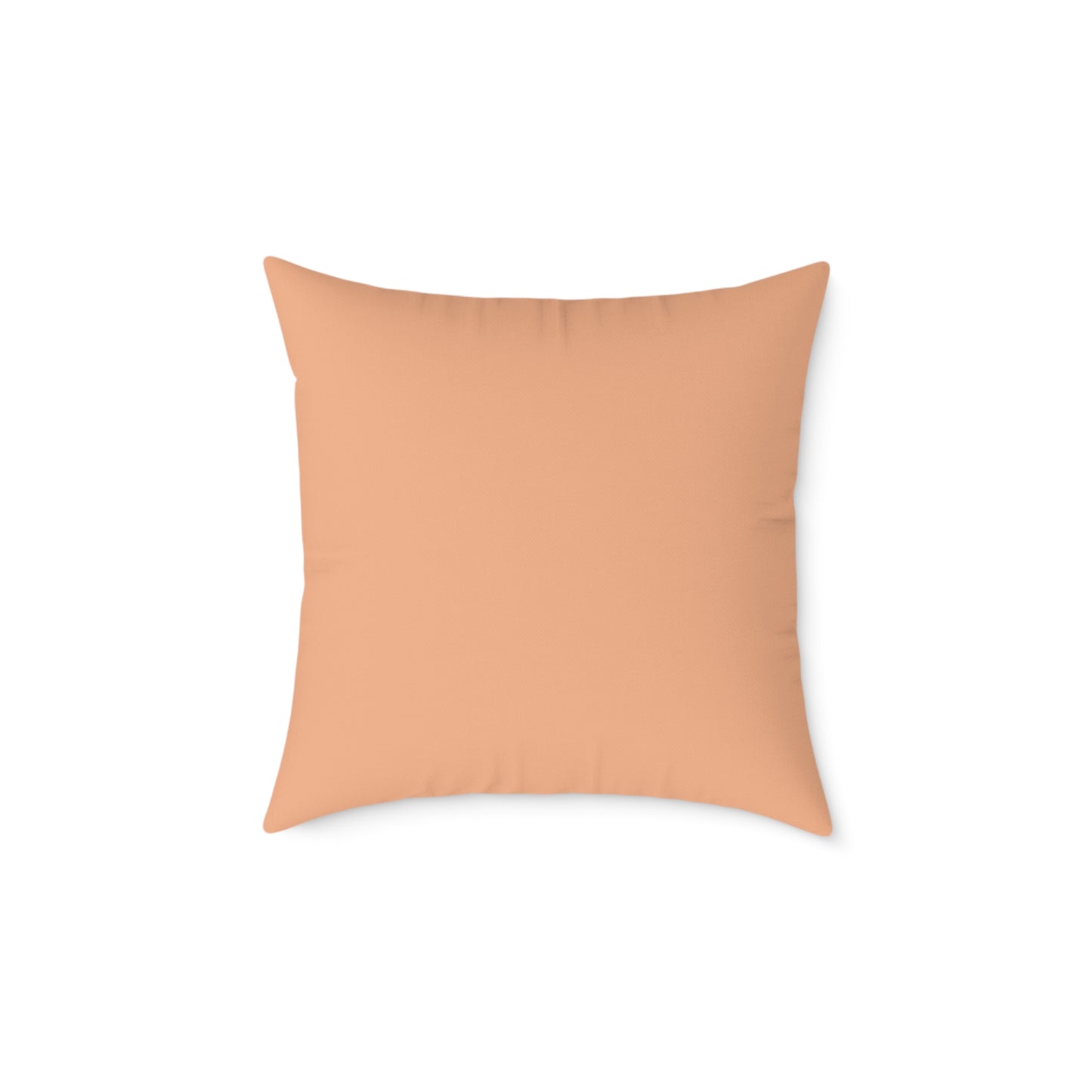 Loom Lines - Coral - Square Poly Canvas Pillow