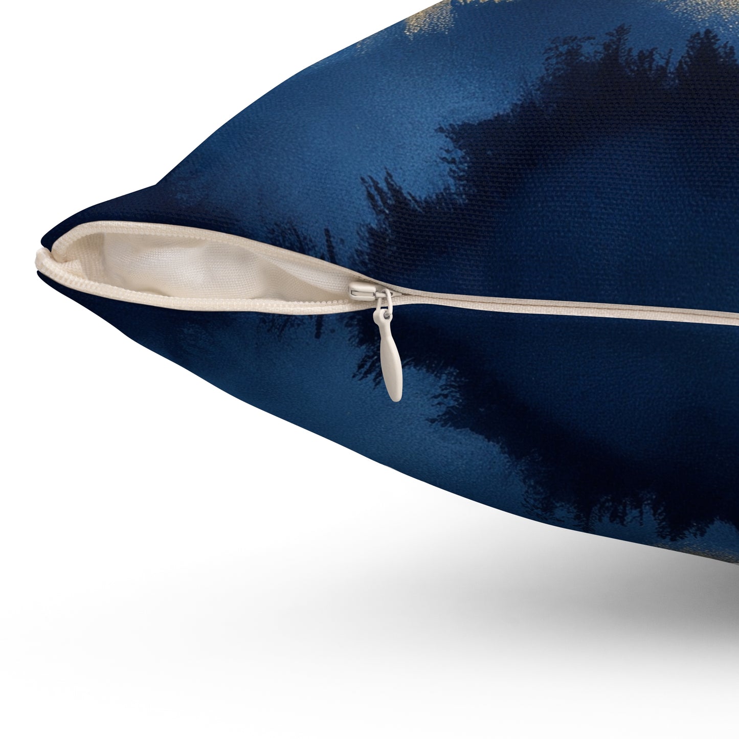 Midnight Tidal Fusion - Spun Polyester Square Pillow