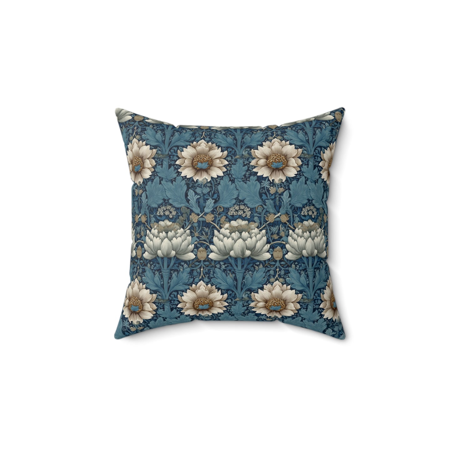 Blue Garden - Spun Polyester Square Pillow