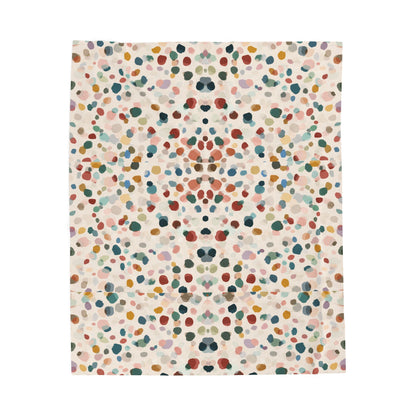 Summer Garden Bloom - Velveteen Plush Blanket