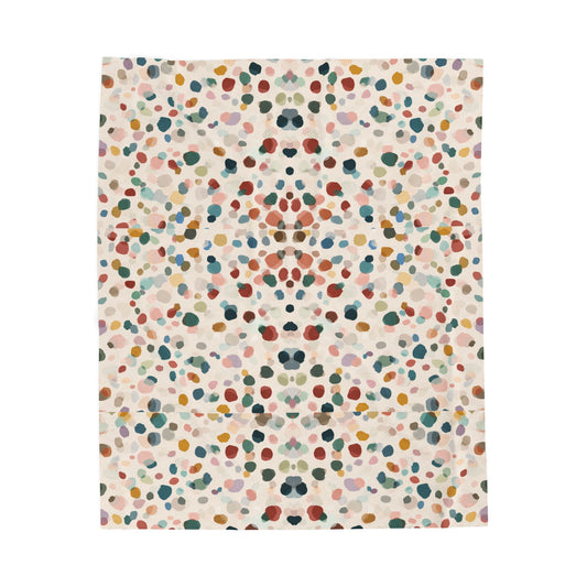 Summer Garden Bloom - Velveteen Plush Blanket