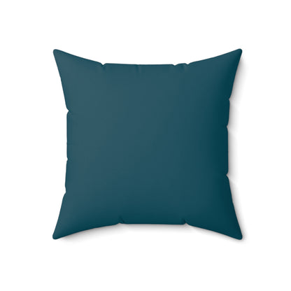 Red Collie Moonrise - Spun Polyester Square Pillow